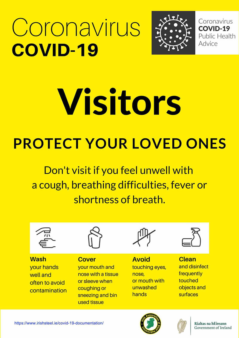 COVID 19 VISITOR ADVICE POSTER